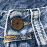 Diesel  Bebel Embroidered Pockets Leather Mini Pocket Low Rise Straight Leg Sz 24 Photo 7