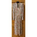 Ralph Lauren Polo  Floral Crinkled long sleeve Georgette Dress size 6 Photo 5