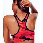 Victoria's Secret PINK Red & Black Camo Sports Bra Photo 1