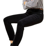 Ny Collection Moderne Velvet Sleek Low Rise Black Pants Women Size 14 NWT Photo 0