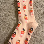 American Eagle  AE Light Pink Christmas Nutcracker Ballet Women’s Crew Socks NWT Photo 0