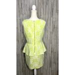 Romeo + Juliet Couture Women's Floral Peplum Dress Yellow Size Medium Photo 3