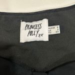 Princess Polly Black Long Sleeve Tie Front Crop Top Size 2 Y2K Party Photo 2