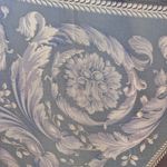 Versace 100% Silk Chiffon 52” Scarf Shawl in blue & lavender | Authentic, EUC Photo 11