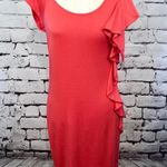 Ella Moss  Monaco‎ Ruffle Mini Dress Orange Red Photo 0