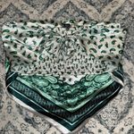 Rue 21  White and Green Bandana Top Photo 1