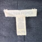 Eileen Fisher Linen Black XL Open Front Long Sleeve Cardigan Jacket w/Pockets Photo 7