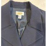 Talbots Navy Blue Crepe Blazer Business Casual Work Classic Nautical Women's 16 Photo 3