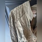 Anthropologie  Hei Hei Marais Eyelet Utility Cargo Jacket Women's Olive Green Photo 2