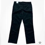 Talbots Corduroy Pants Size 16 Black High Waist Straight Leg Casual Preppy NWT Photo 3