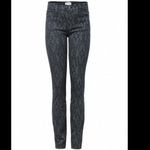 Current/Elliott Revolve Ankle Skinny Jean 26 Black Antique Lace Denim Printed Photo 6