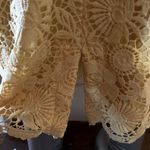 Liz Claiborne Woman’s Yellow sleeveless Crocheted laced Dress size 16 Photo 2