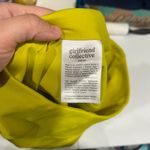 Girlfriend Collective High Rise Run Shorts 5” Chartreuse Green Womens Medium Photo 4