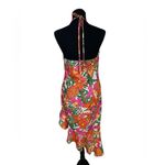 SheIn Bright Multi Halter Asymmetrical Ruffled resort dress Photo 2