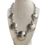 Vintage Joan Rivers Chunky Goldtone Silvertone Link Bold Statement Necklace Photo 0