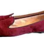 Tahari  ‘Clementine’ Burgundy Suede Smoking Slipper Loafers, Size 7 Photo 2