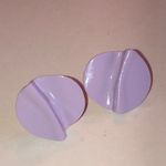 Vintage Light Purple Abstract Retro Boho Earrings Photo 1