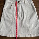 Sabina Musayev McKenna Mini Skirt High Rise Denim White Women’s Size S Photo 4