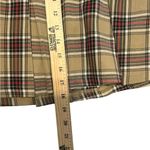 Jolt  Tan Plaid Skirt With Front Flap Size X-Large Photo 7