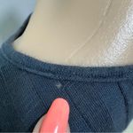 Free People FP Beach  Navy Blue Long Sleeve Dress Large Ribbed Buttons Photo 6