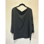 J. Jill pima cotton shirt size XL black 3/4 sleeve neutral classic Photo 3
