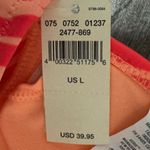 Aerie New AE Bikini Top Womens Sz L Neon Peach Ruffle Longline Swimsuit Photo 7