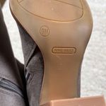 Nine West Women's Gray Suede Pointed Toe Block Heel Ankle Booties Size 9M Photo 4