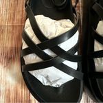 Pretty Little Thing Black Chunky Multi Criss Cross Strap Sandals Size 9 Photo 5