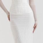 House Of CB NWOT  'Katarina' White Corset Long Sleeves Maxi Dress sz S plus cup Photo 0