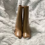 Cape Robbin Gorgeous Elegant Tan nude chunky 90s faux leather Ankle Boots Photo 4