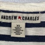 Andrew Charles Blue White Striped Sequined SZ XS Photo 5