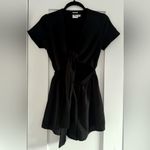 Princess Polly  Ragnar Tie Front Romper Black Size 4 Grunge Festival Boho Photo 4