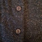 Bloomingdale’s black and gold wool blend knit cardigan sweater. Size Small. Photo 1