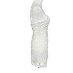 Lovers + Friends White Crochet Lace Sleeveless V-Neck Mini Dress Revolve Size XS Photo 3