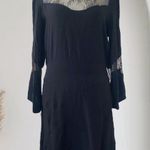 IRO  Witchy Whimsygoth Black Lace Midi Dress Size 16 / XL Photo 0
