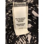 Cato  Women’s Sleeveless Beaded Neck Top Medium Black White Abstract Print Photo 7