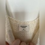 Abercrombie & Fitch NWT Abercrombie Crochet Cream Knit Tank Top Medium White Cream Photo 2