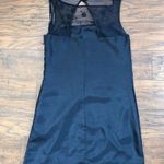 Pearl • black beaded mini dress sheer illusion Marchesa silk cocktail shift Size 2 Photo 7
