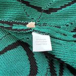 Ming Wang  Black and Green Geometric abstract blazer topper jacket Photo 5