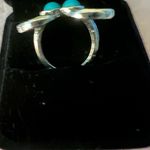 Beautiful Stainless Steel Bohemian Faux Turquoise and Silver Ring Size 7 Blue Photo 1