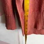 Aerie  Pink Crochet Sweater Oversized Cozy Minimalist Preppy‎ Soft Girl Sz XS Photo 2