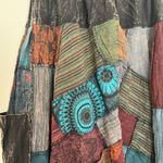 Bohemian Patchwork Harem Pants Blue Size L Photo 3