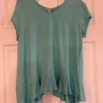 Lauren James  Aqua Short Sleeve Top Photo 0