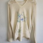 Disney Parks Lilo & Stitch Hooded Sweater Lace Shoulders Photo 0