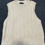 SheIn White Sweater Vest Photo 0