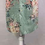 Bebop Floral Sage Green Mini Summer Shift Dress Size Small Photo 10