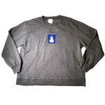 Hot Cotton by Marc Ware Gray Sweatshirt Womens Medium Snowman Patch Vintage 90s Blue Photo 10