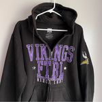 Minnesota Vikings Football Zip Up Hooded Sweatshirt Size L Photo 1