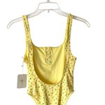 frankie's bikinis Frankie’s Bikinis x Pamela Anderson NWTs Pacific Yellow Floral Print One Piece Photo 6