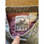 Andrew’s Blues Denim Size Medium Button Up Shirt Cotton Hippie Boho Short Sleeve Blue Photo 2